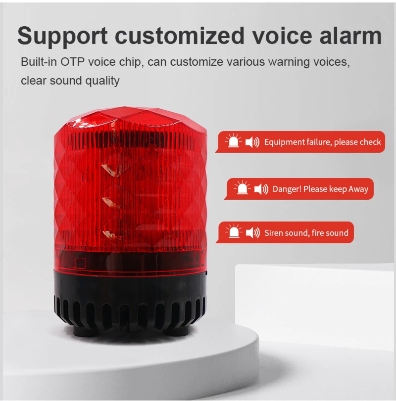 audible visual alarm
