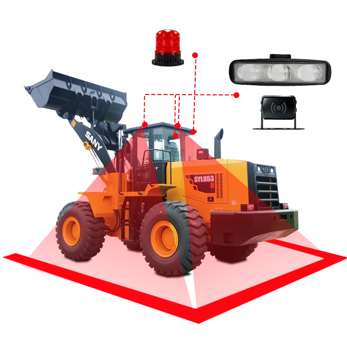 Loader Safety Zone Light