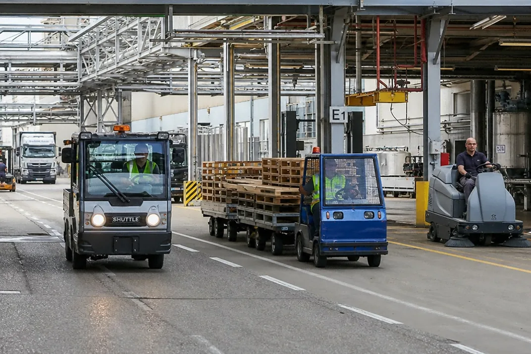 6 Industrial Park Service Vehicles