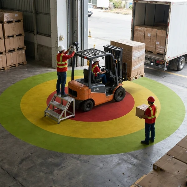 Mounting an AI pedestrian detection camera on a forklift overhead guard