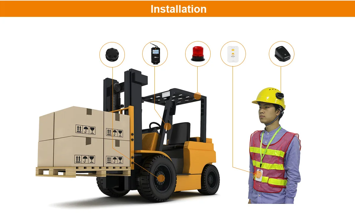 SF-112 personnel tag installation and forklift safety setup
