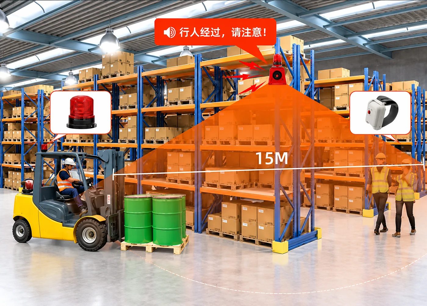 SF-540 blind zone collision avoidance system working principle