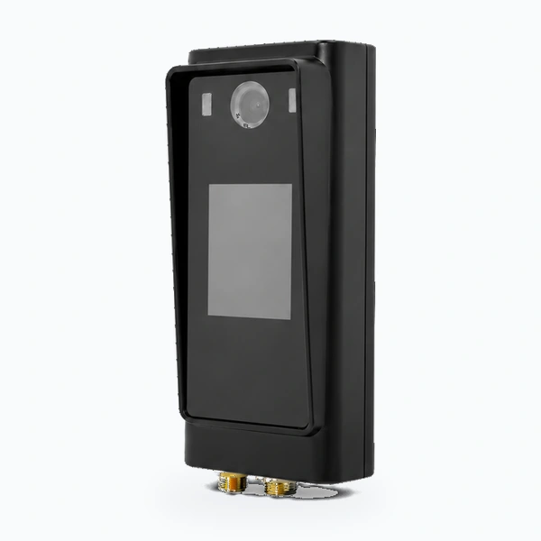 WTSAFE AI forklift pedestrian detection terminal with driver warning display